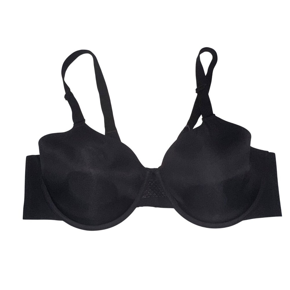 Bali 42C Black Ultimate Smoothing Lightweight T-Shirt Underwire Bra DF4481